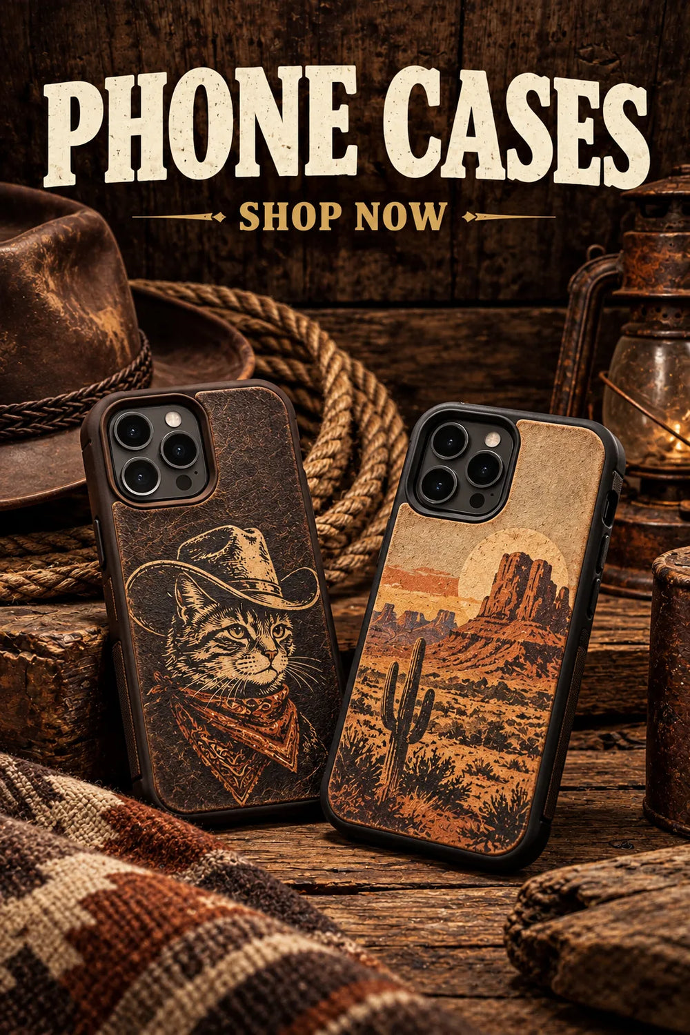 Phone Cases — rustic Western collection artwork