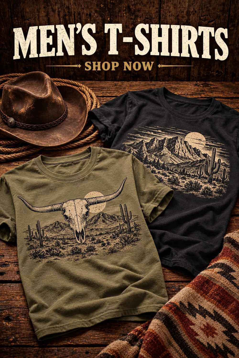 Men's T-Shirts — rustic Western collection artwork