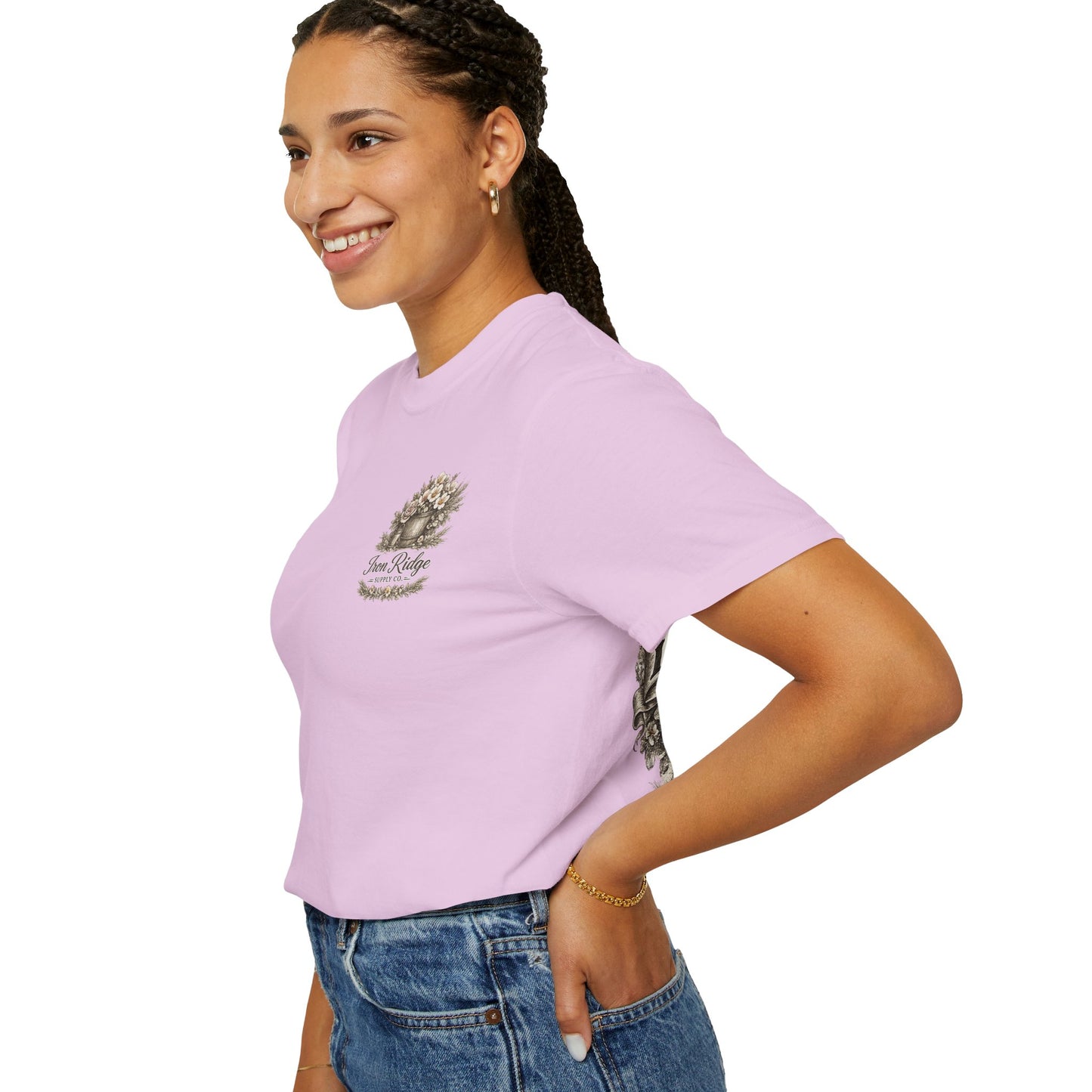 Iron Ridge Supply Co. Floral Barrel Woman's Tee
