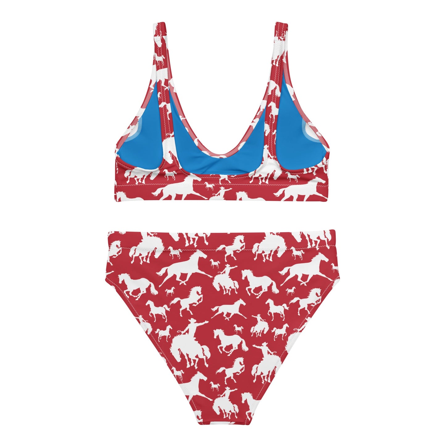Yeehaw Red Rodeo Cowboy Bikini