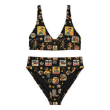 Yeehaw Vintage Cowgirl Collage Bikini
