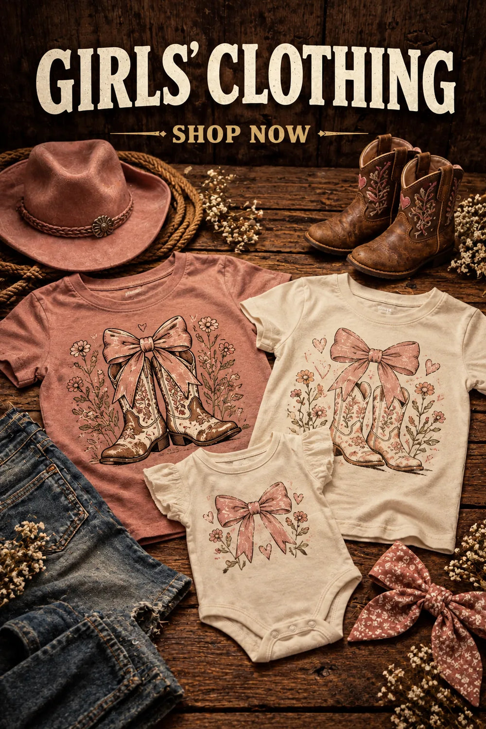 Girls — rustic Western collection artwork