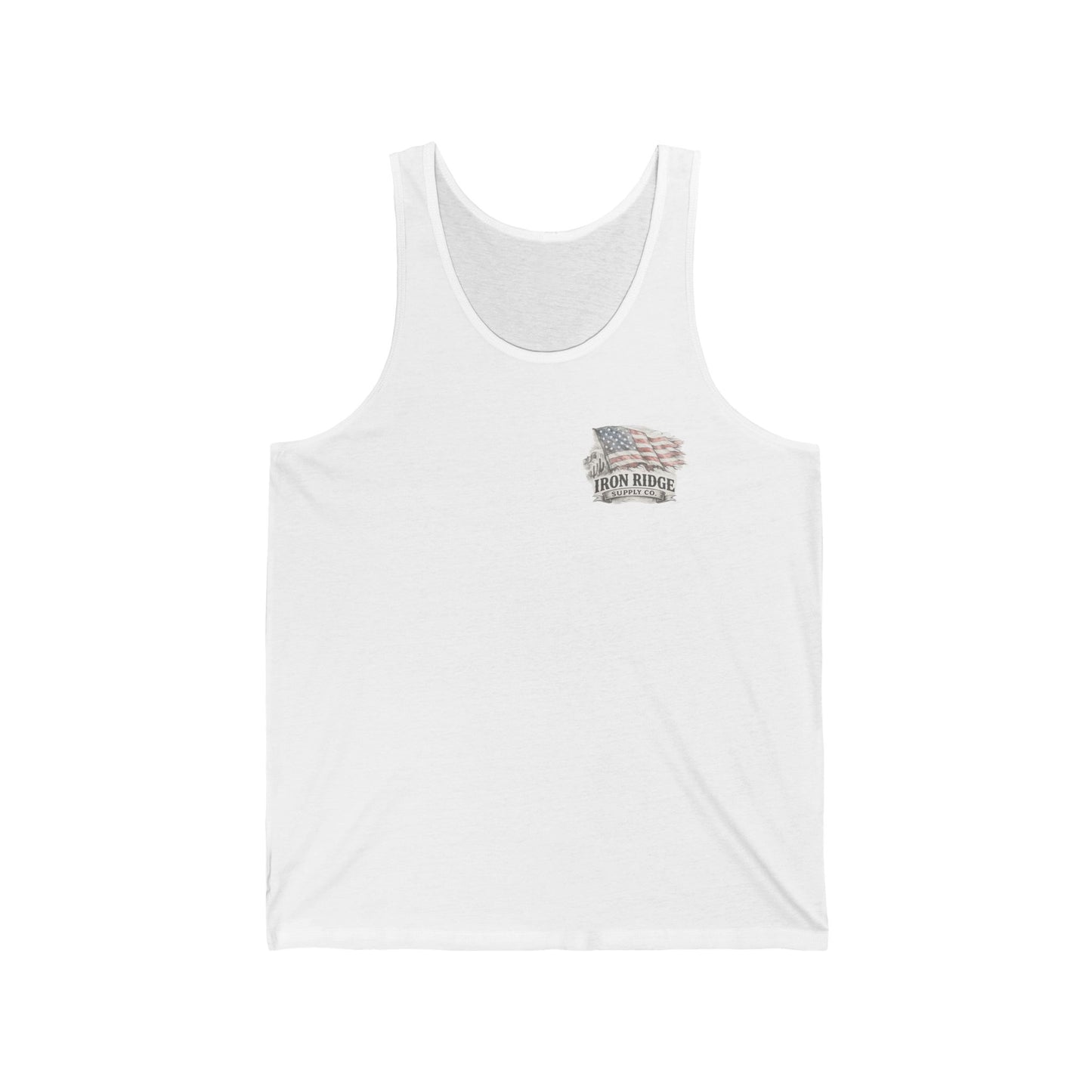 American Cowboy Tank Top — Vintage Flag & Hat Patriotic Western Tank