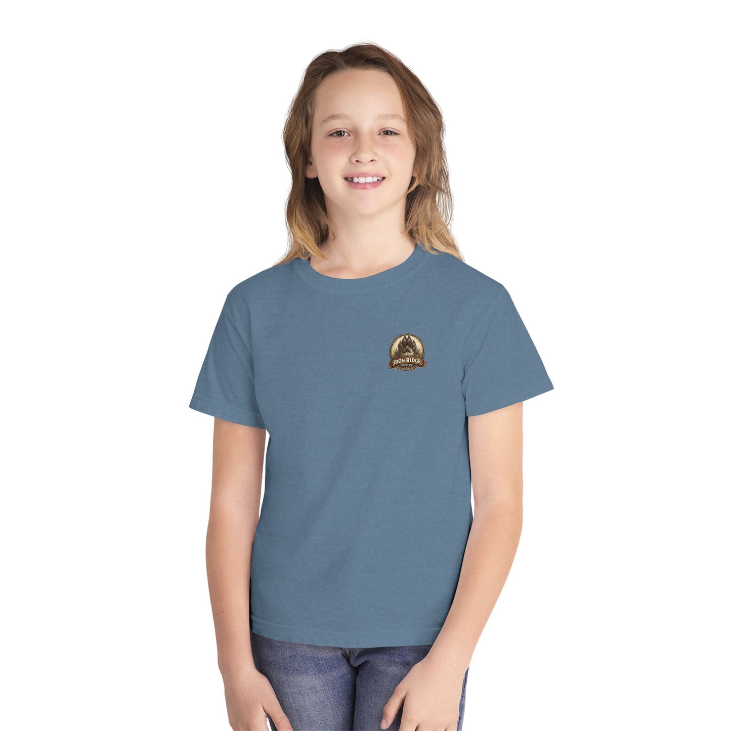 Youth Hunting Dog Tee — Pointing Puppy Graphic Youth T‑Shirt
