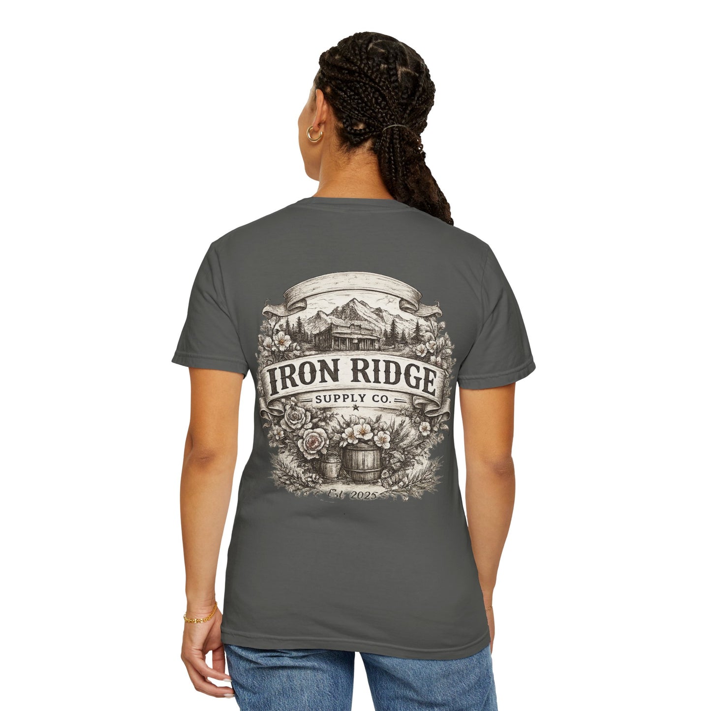 Iron Ridge Supply Co. Floral Barrel Woman's Tee