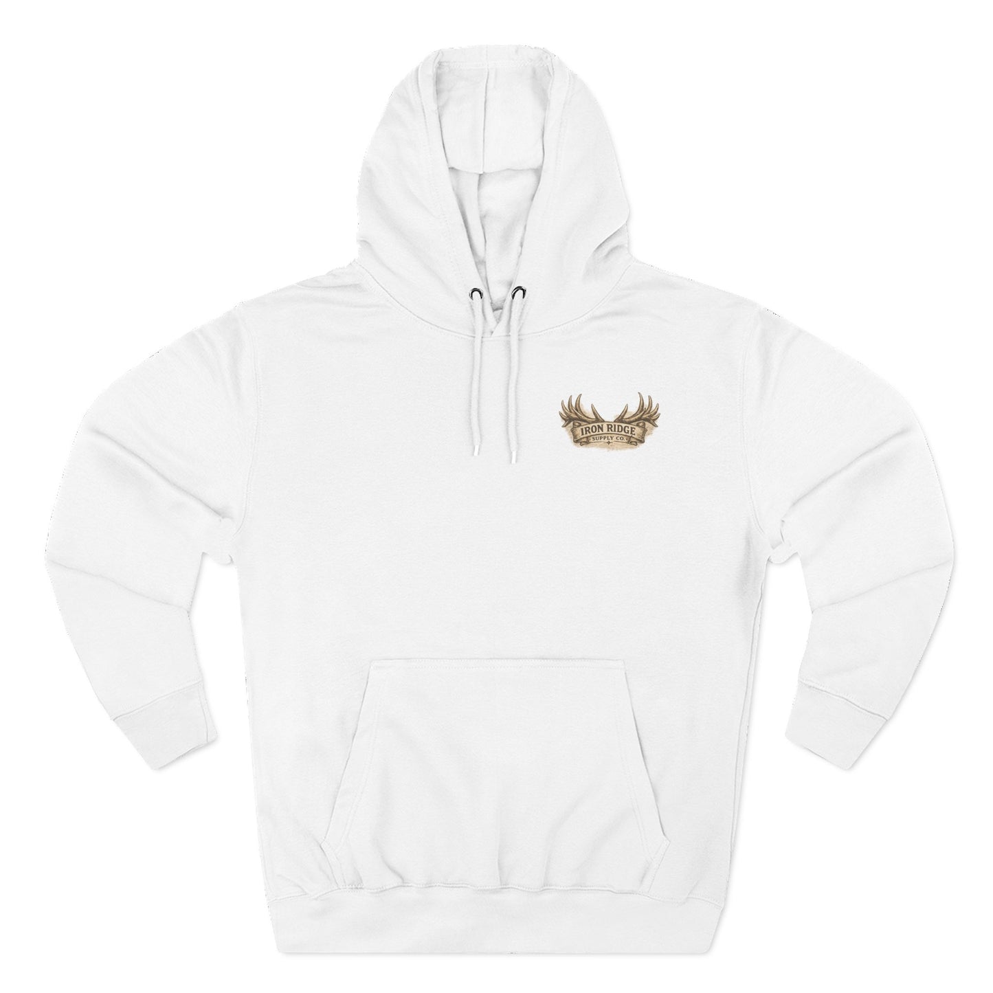 Elk Wilderness Hoodie — Vintage Mountain Elk Graphic Fleece Hoodie