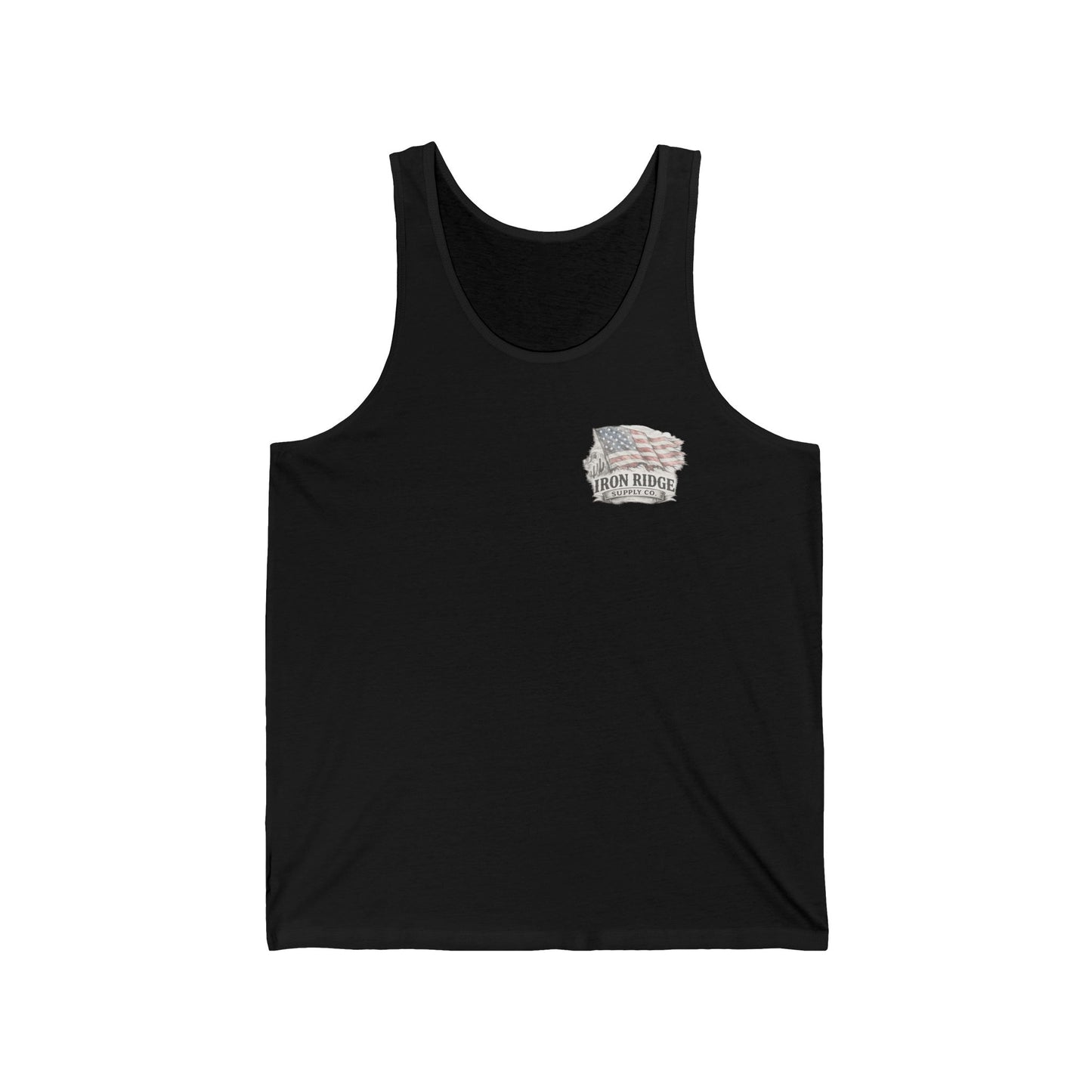 American Cowboy Tank Top — Vintage Flag & Hat Patriotic Western Tank