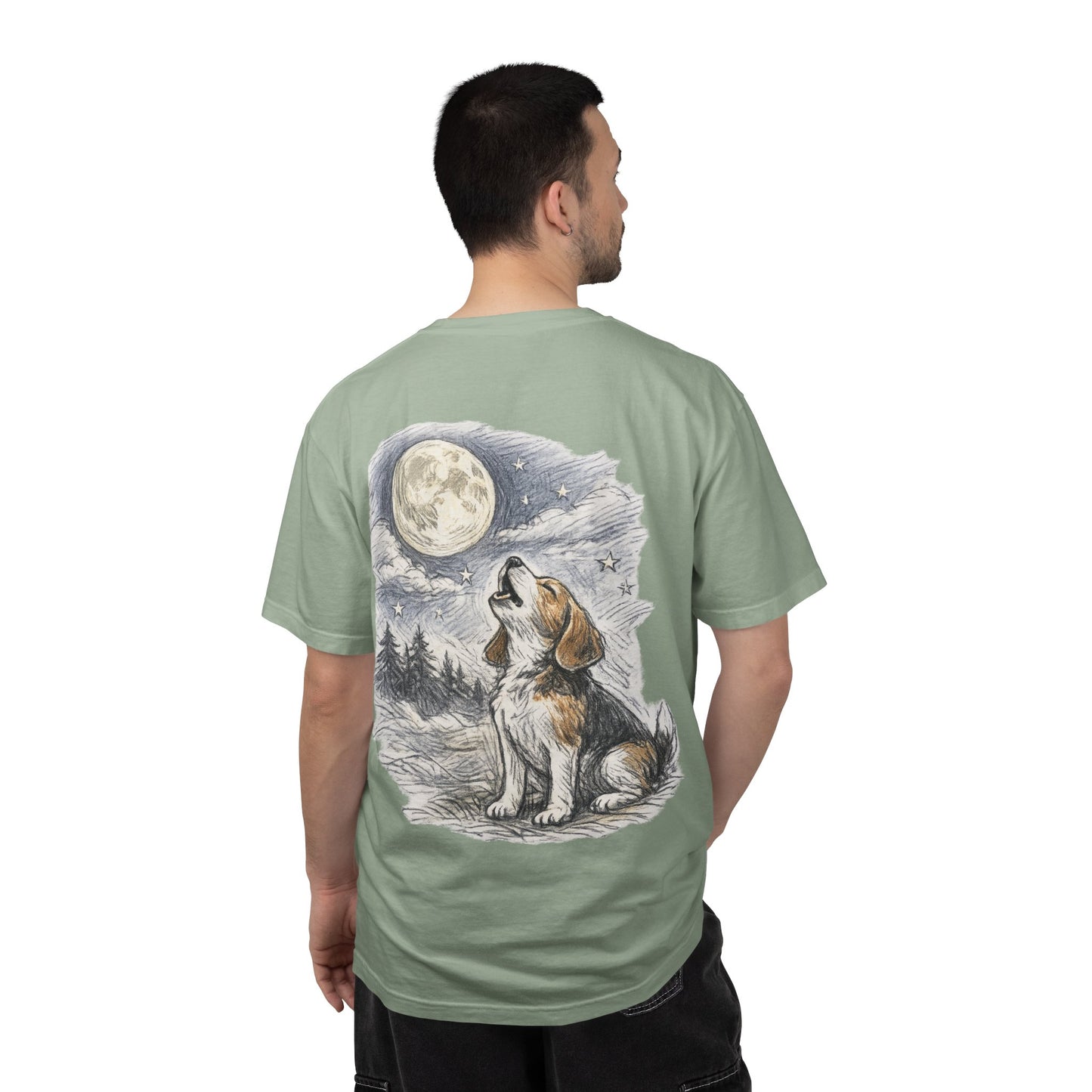 Howling Beagle Moon T-Shirt