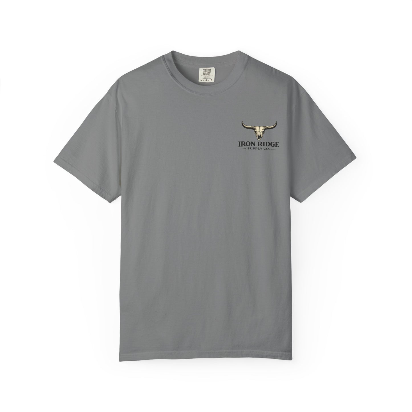 Iron Ridge Supply Co. Graphic T-Shirt — Vintage Mountain Ranch Tee