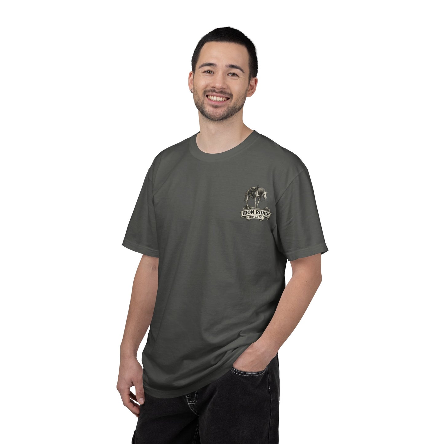 Skeleton Cowboy T‑Shirt — Vintage Western Desert Illustration
