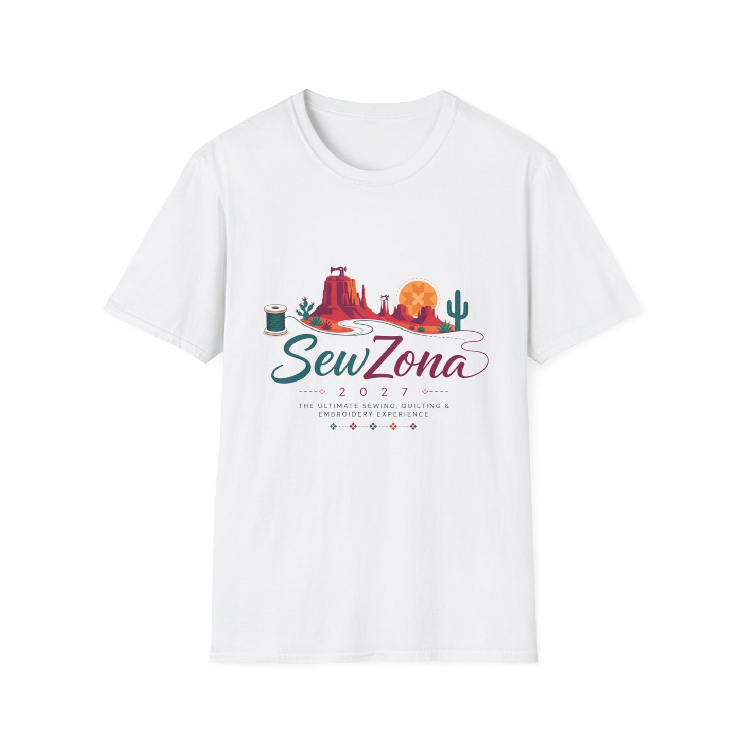 SewZona Desert Sewing T‑Shirt — Southwestern Sewing Lover Graphic Tee