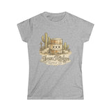 Western Barrel Tee — "Iron Ridge Supply Co." Desert Cactus Graphic