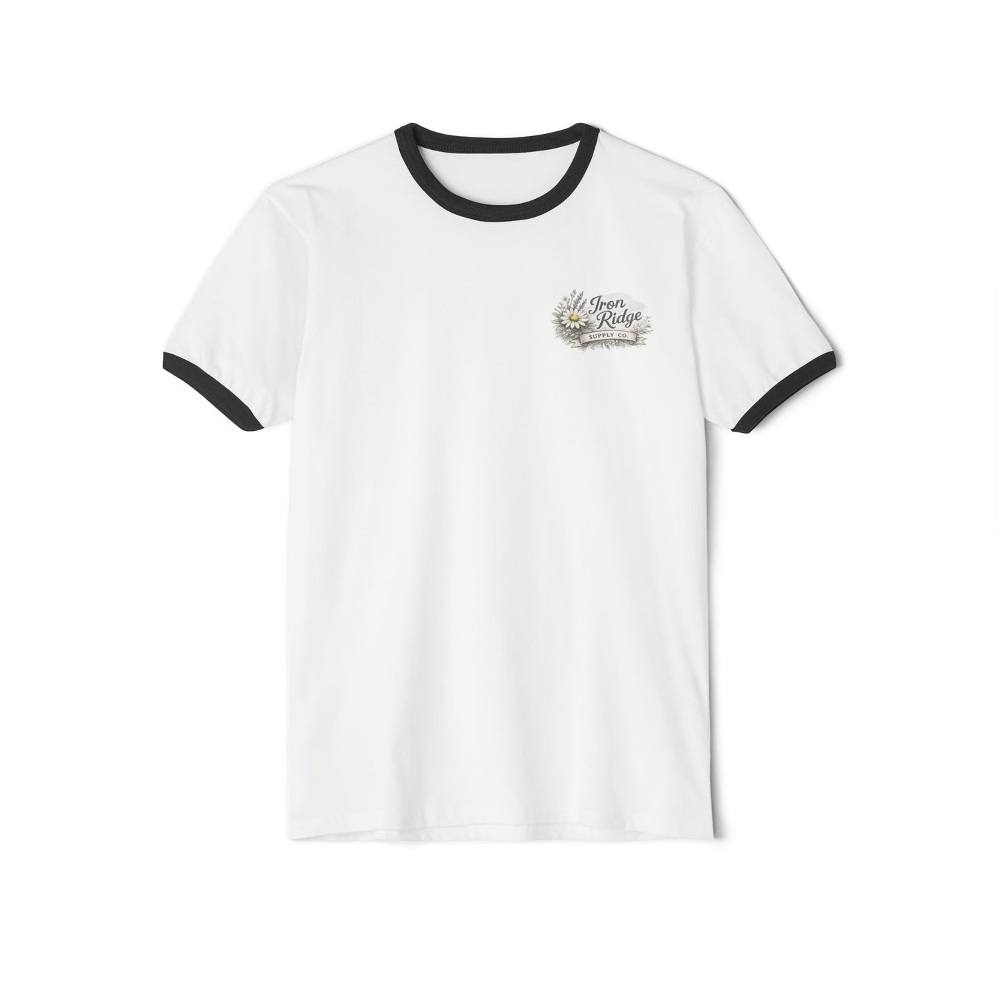 Western Saddle & Wildflowers Ringer T-Shirt — 'Born to Ride' Vintage Cowgirl Tee