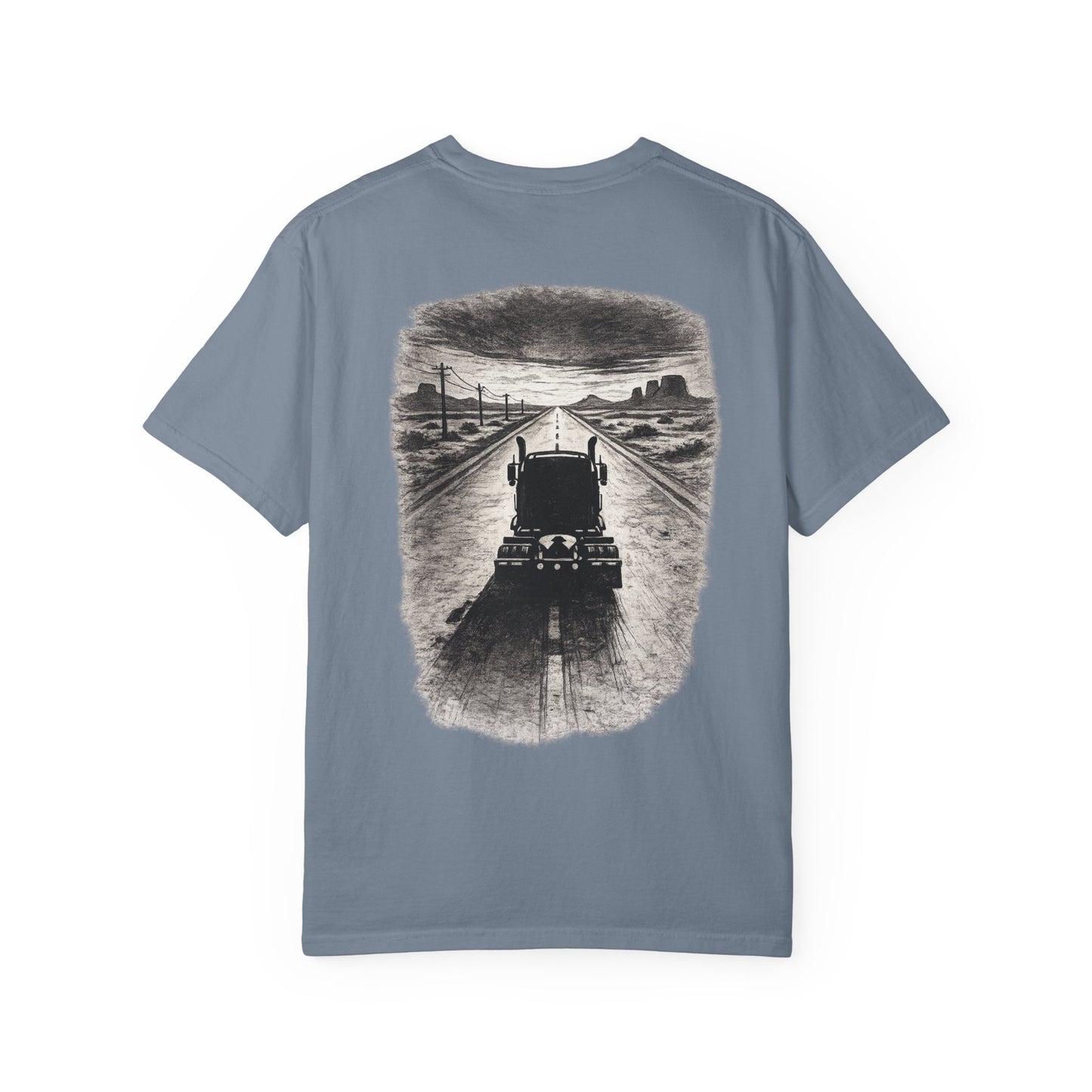 Route 66 Heavy Hauler T-Shirt — Iron Ridge Semi-Truck Print