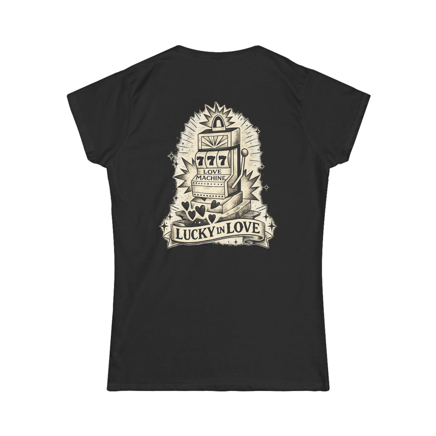 Lucky in Love Tee — Vintage Slot Machine Women's T-Shirt