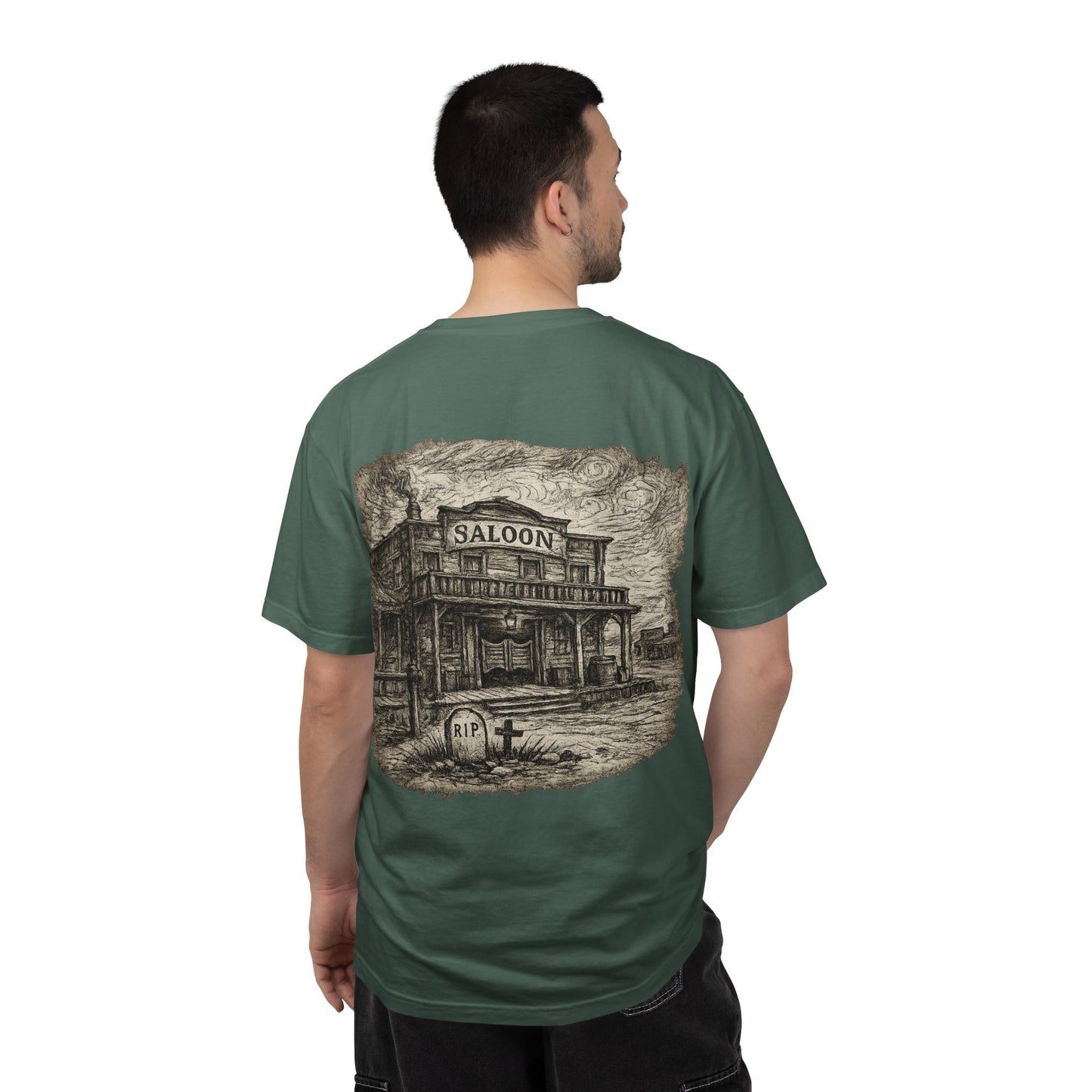 Vintage Saloon T-Shirt — 'Iron Ridge' Western Graphic Tee