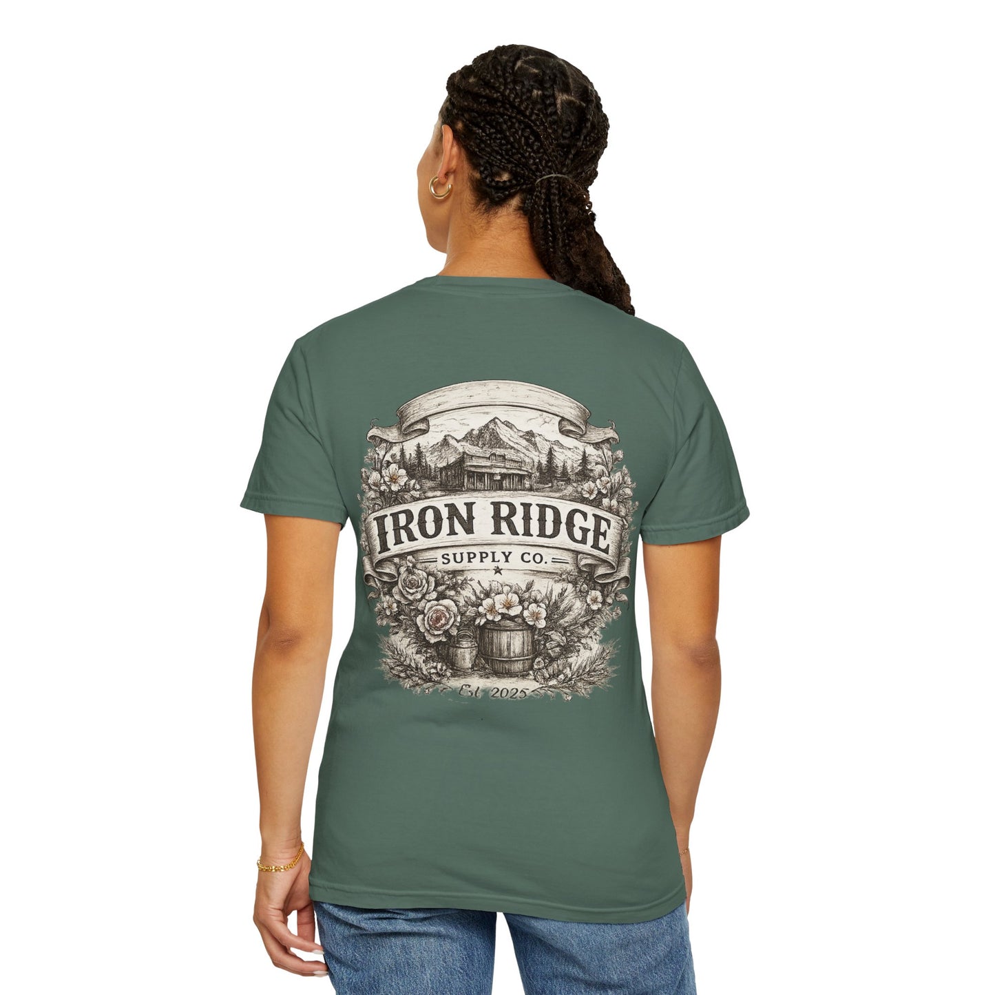 Iron Ridge Supply Co. Floral Barrel Woman's Tee