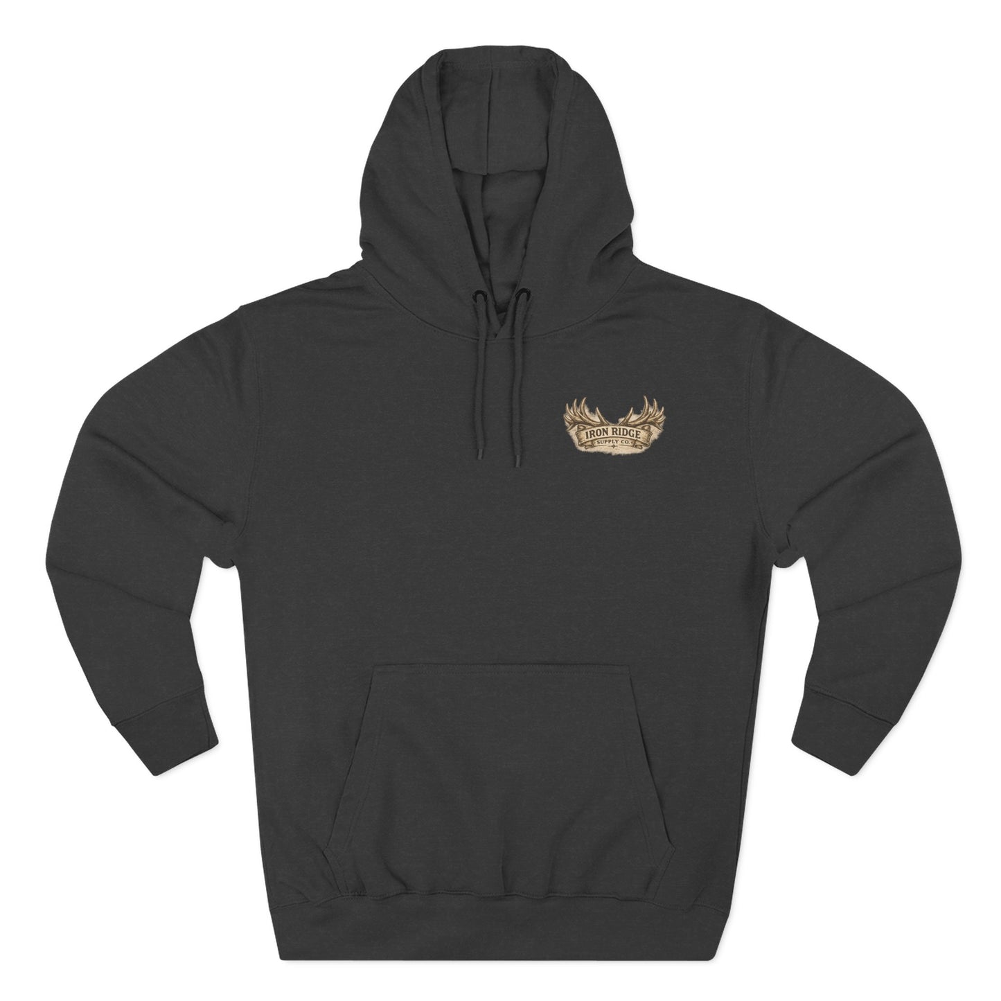 Elk Wilderness Hoodie — Vintage Mountain Elk Graphic Fleece Hoodie
