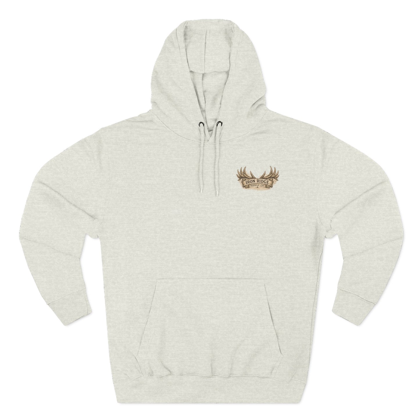 Elk Wilderness Hoodie — Vintage Mountain Elk Graphic Fleece Hoodie
