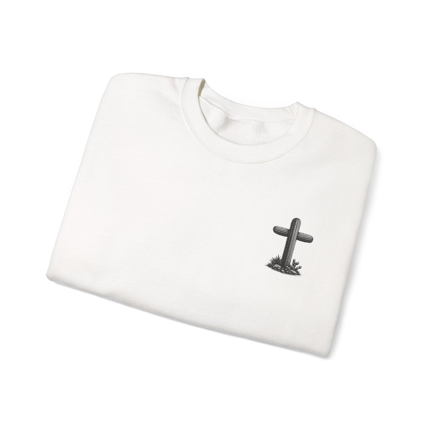 Desert Faith Sweatshirt — "For God So Loved the World" John 3:16 Crewneck