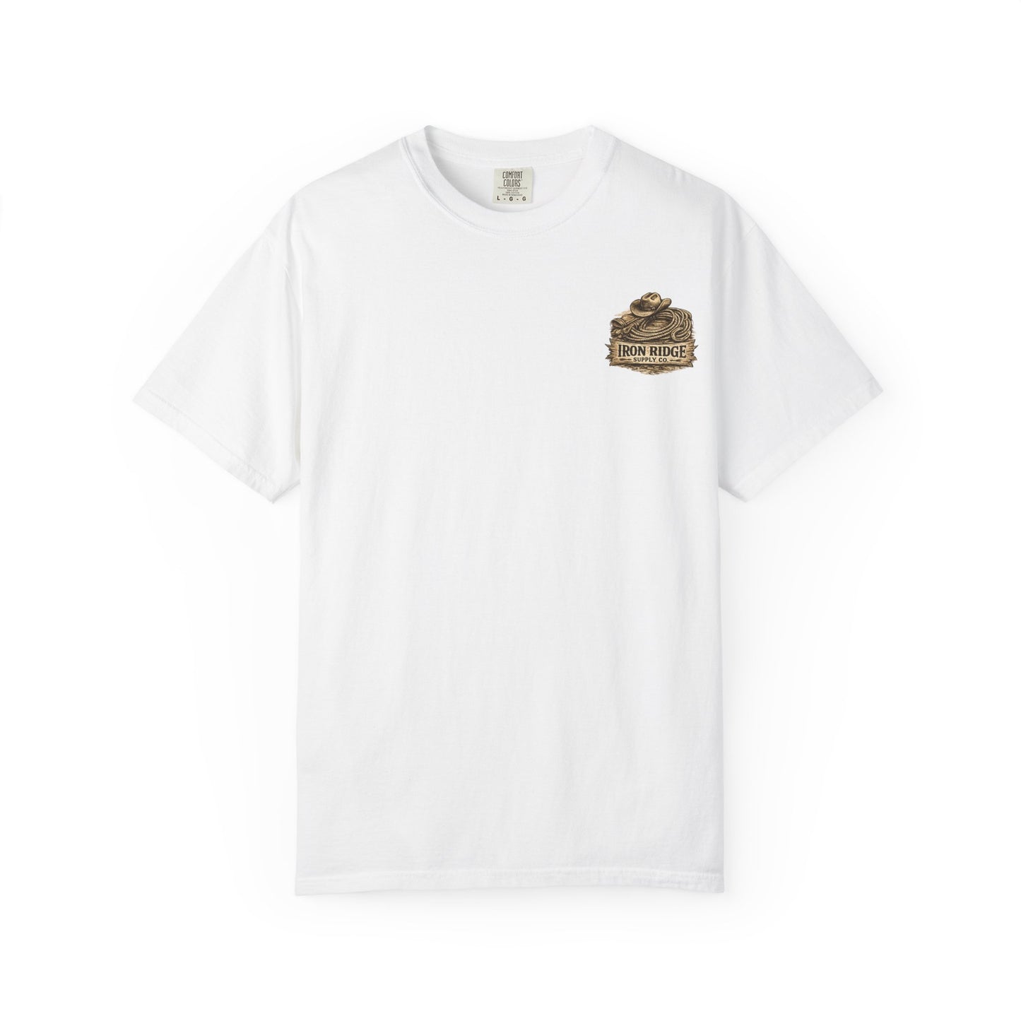 Western Romance T-Shirt — Truck Bed, Hat & Saddle Graphic
