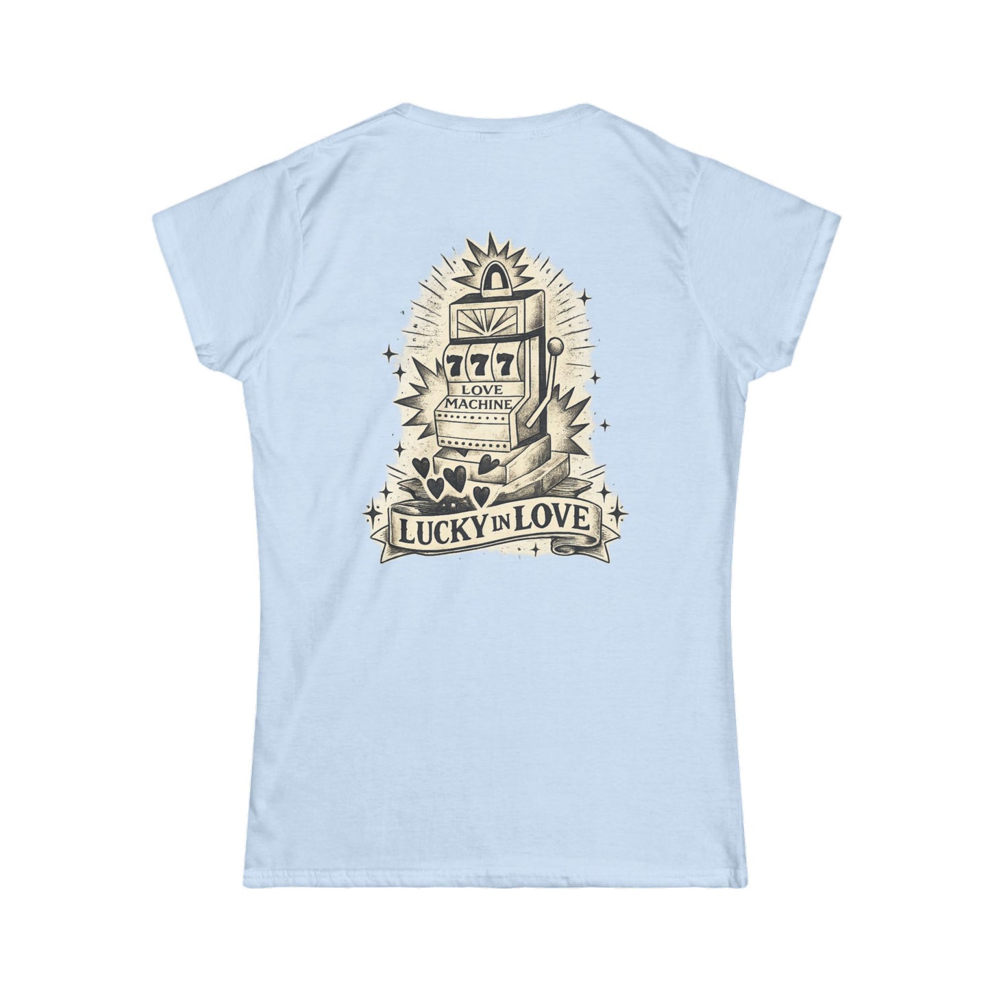 Lucky in Love Tee — Vintage Slot Machine Women's T-Shirt