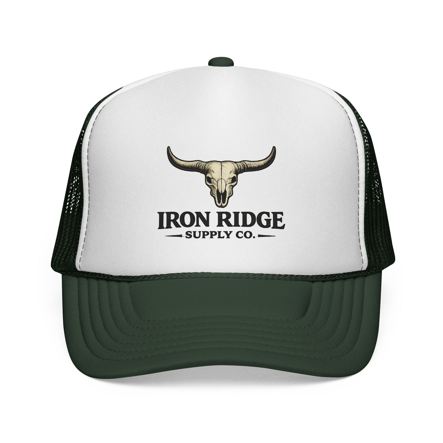 Trucker Cap — Iron Ridge Supply Co. Skull Logo Mesh Hat