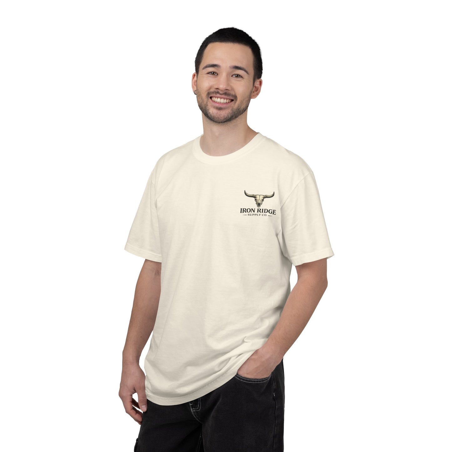 Iron Ridge Supply Co. Graphic T-Shirt — Vintage Mountain Ranch Tee