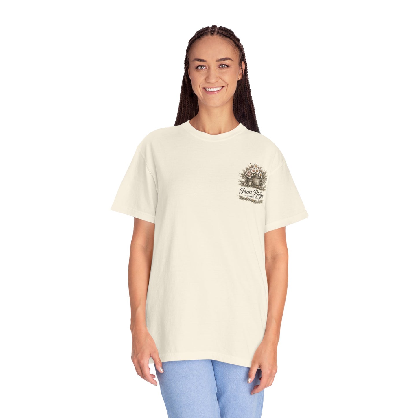 Iron Ridge Supply Co. Floral Barrel Woman's Tee