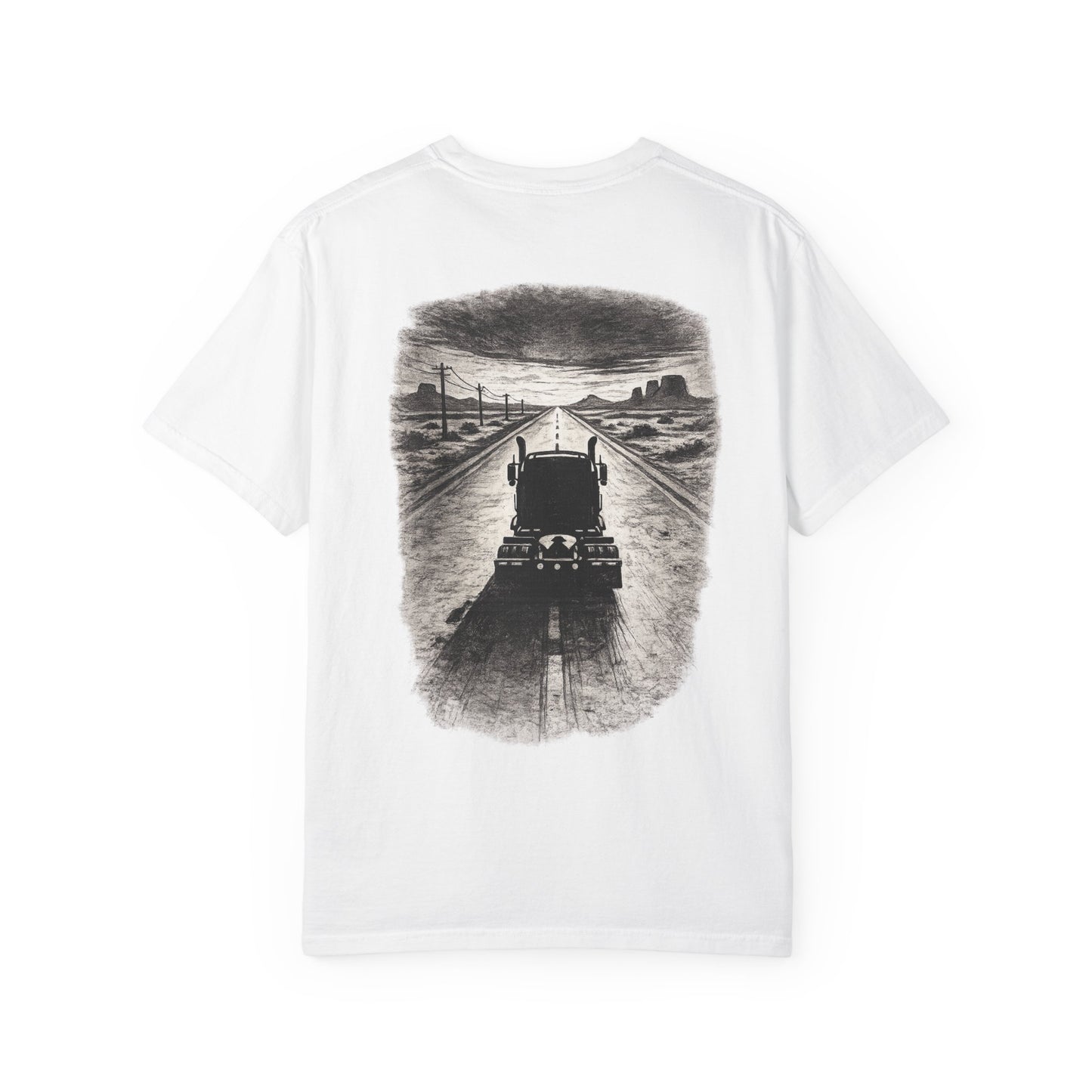 Route 66 Heavy Hauler T-Shirt — Iron Ridge Semi-Truck Print