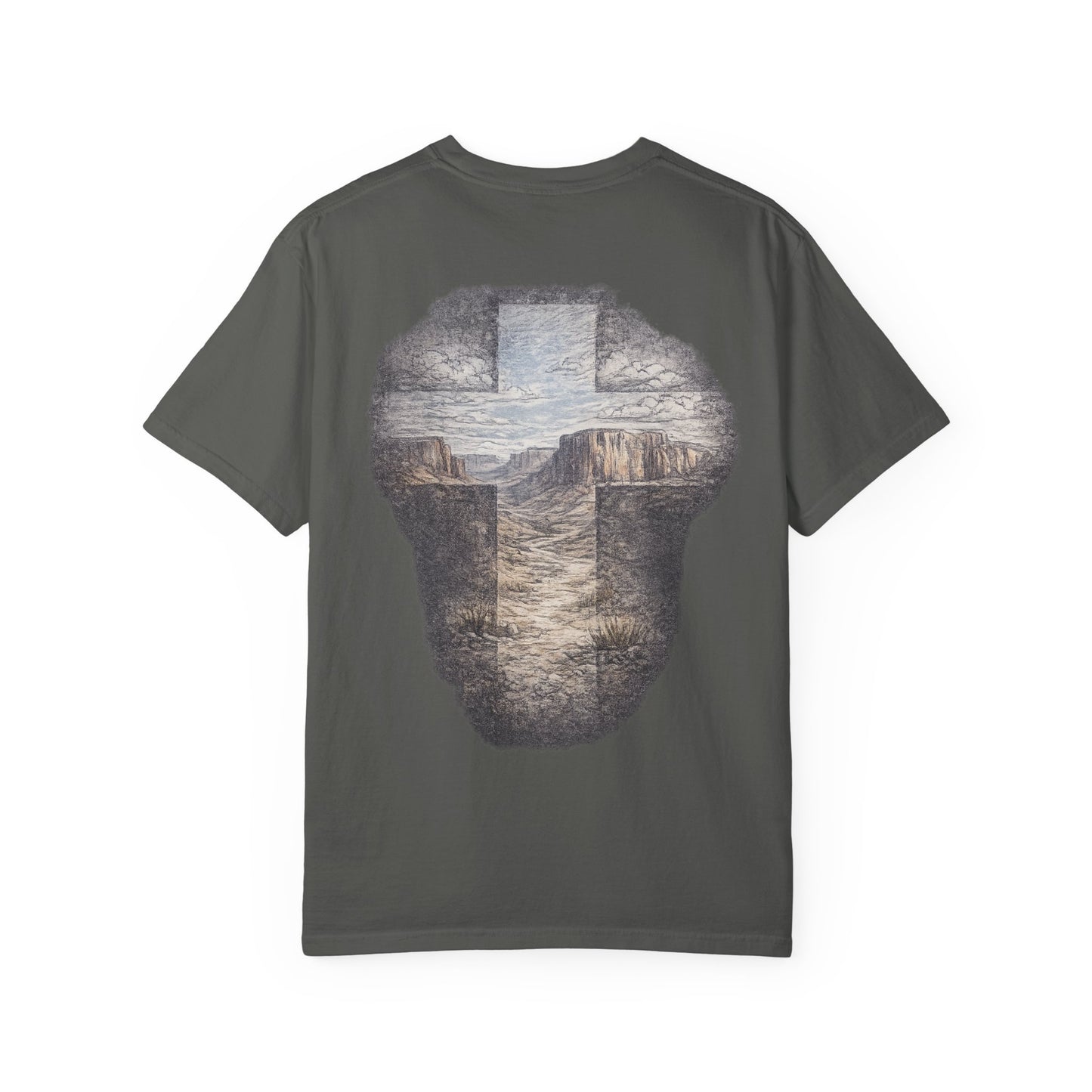 Canyon Cross Graphic T-Shirt — Scenic Cross Back Print