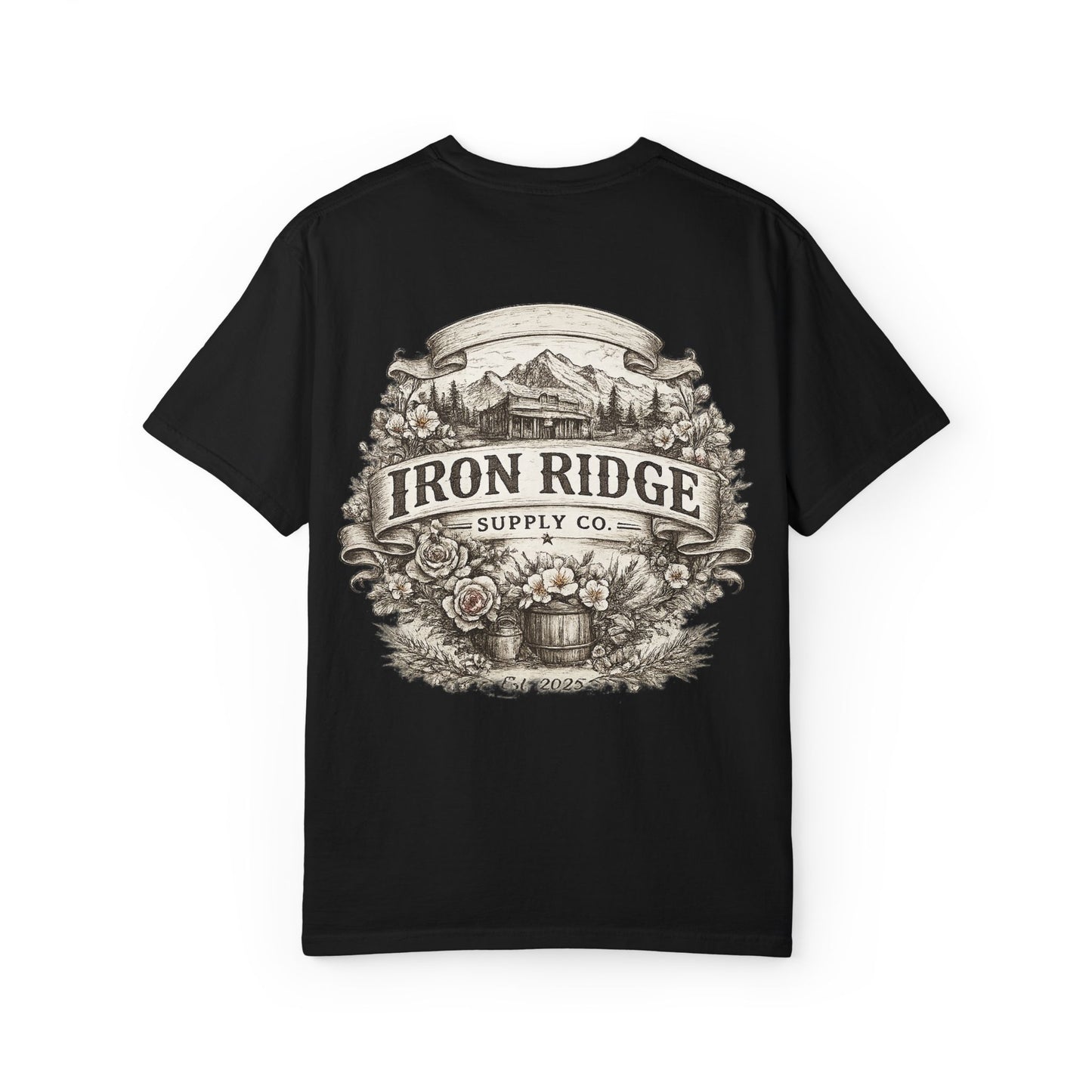 Iron Ridge Supply Co. Floral Barrel Woman's Tee