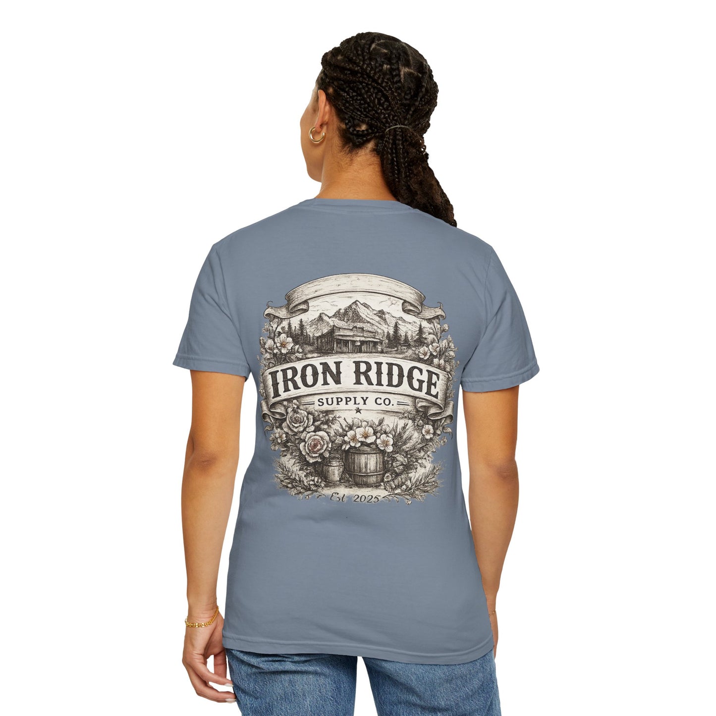 Iron Ridge Supply Co. Floral Barrel Woman's Tee