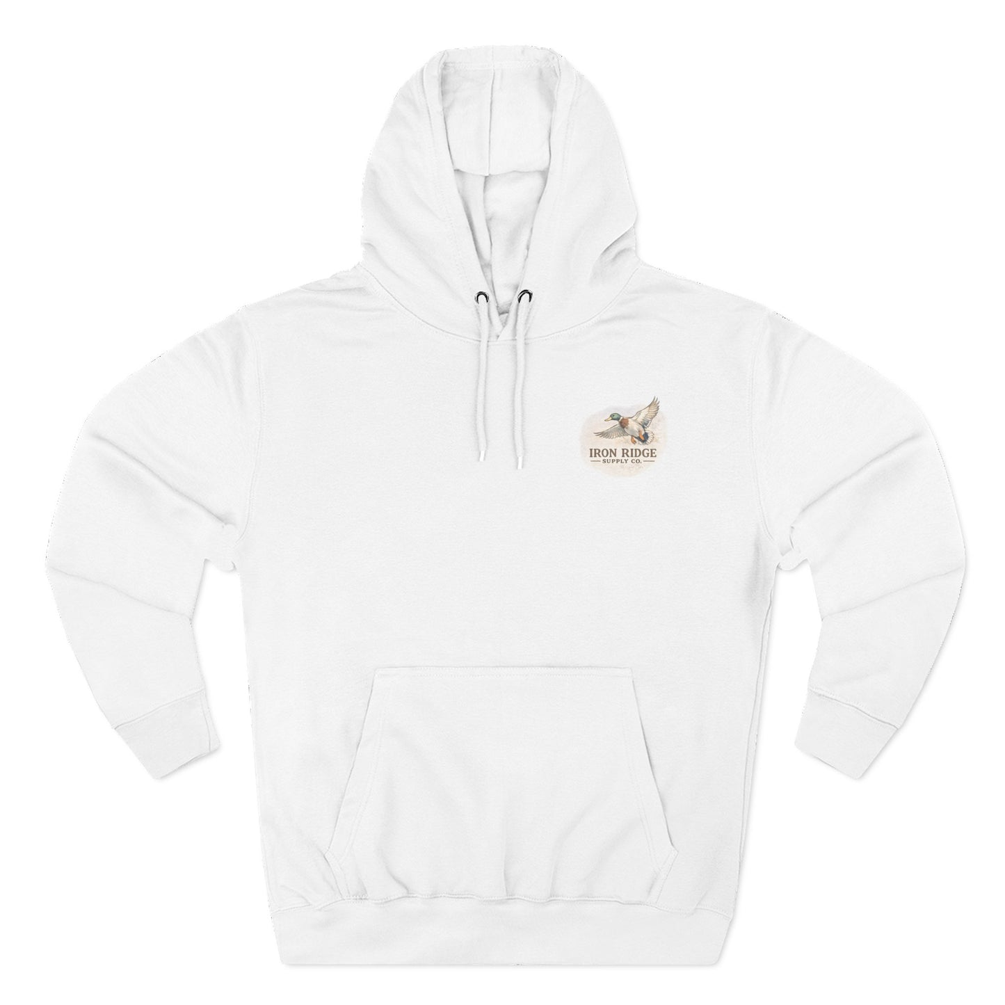 Hoodie - Vintage Waterfowl Duck Hunting Scenic Print Fleece Hoodie