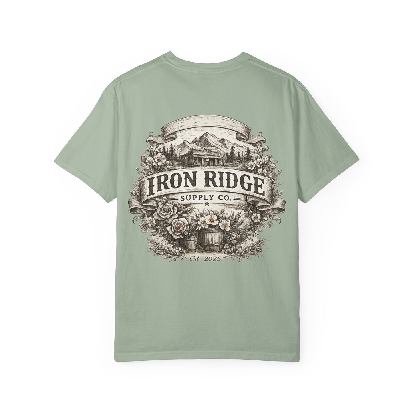 Iron Ridge Supply Co. Floral Barrel Woman's Tee