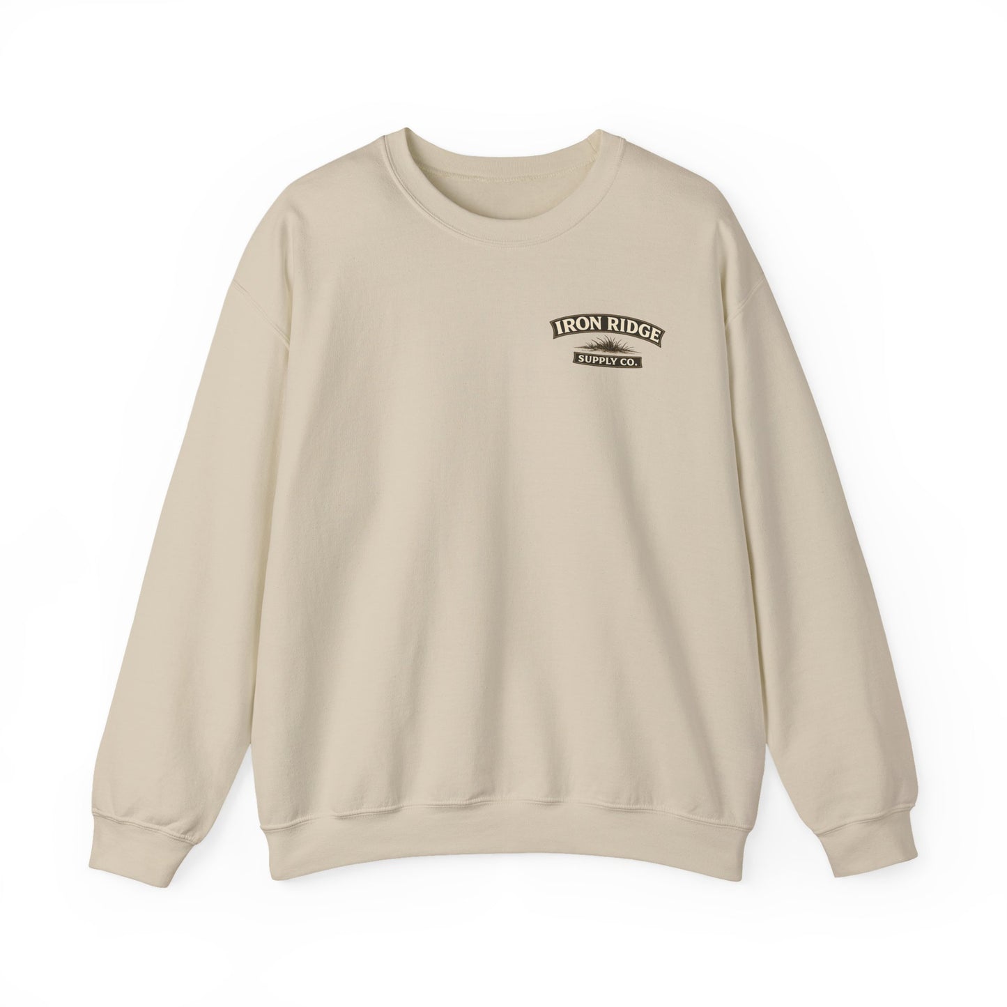Sweatshirt — Iron Ridge Supply Co. Longhorn Crewneck (Western Sunset)