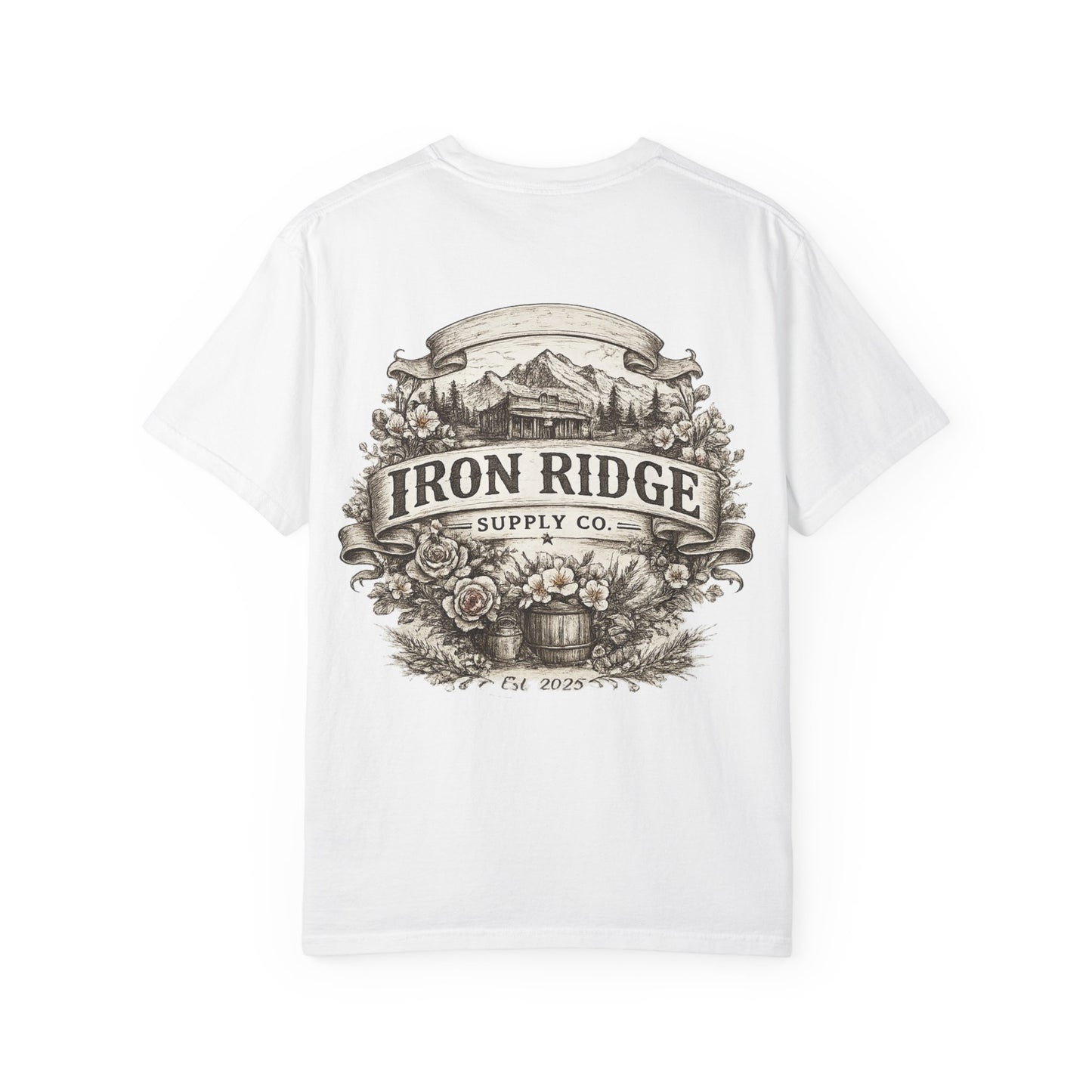 Iron Ridge Supply Co. Floral Barrel Woman's Tee