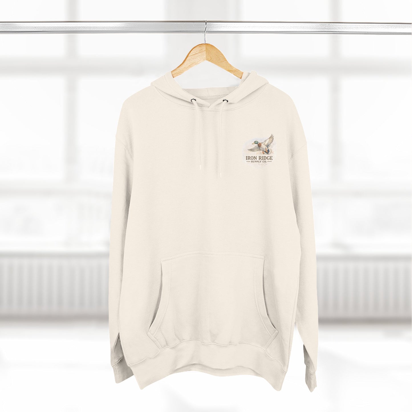 Hoodie - Vintage Waterfowl Duck Hunting Scenic Print Fleece Hoodie