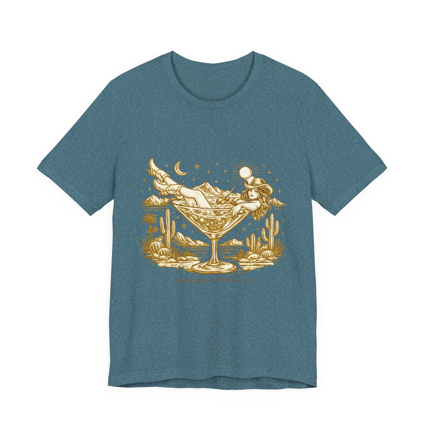 Cowgirl Martini Tee — Desert Cocktail Graphic T-Shirt