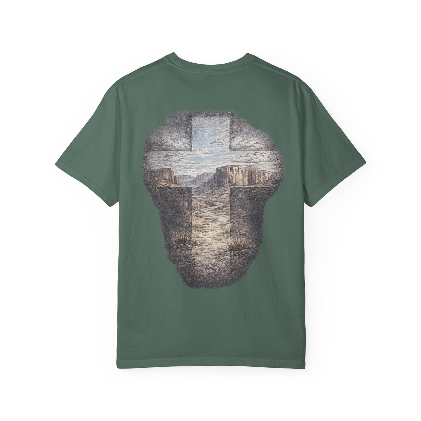 Canyon Cross Graphic T-Shirt — Scenic Cross Back Print