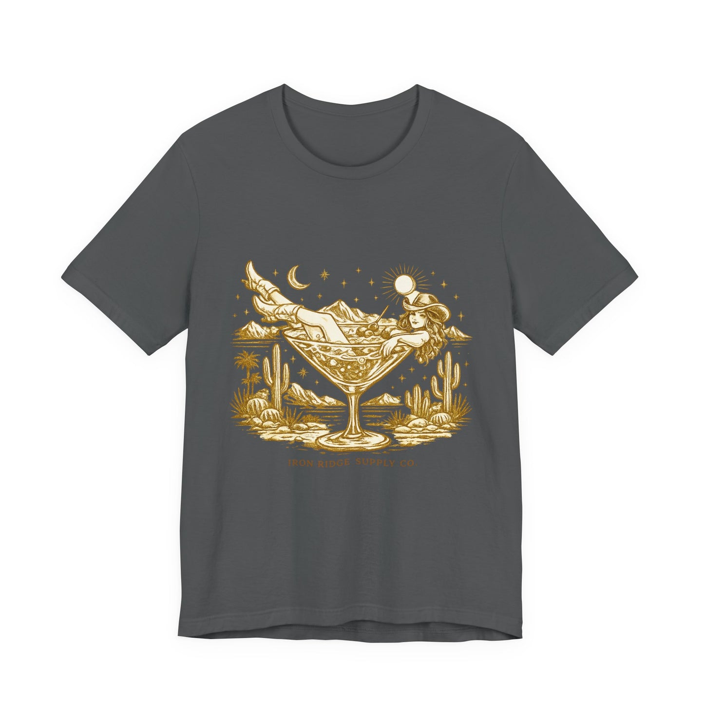 Cowgirl Martini Tee — Desert Cocktail Graphic T-Shirt