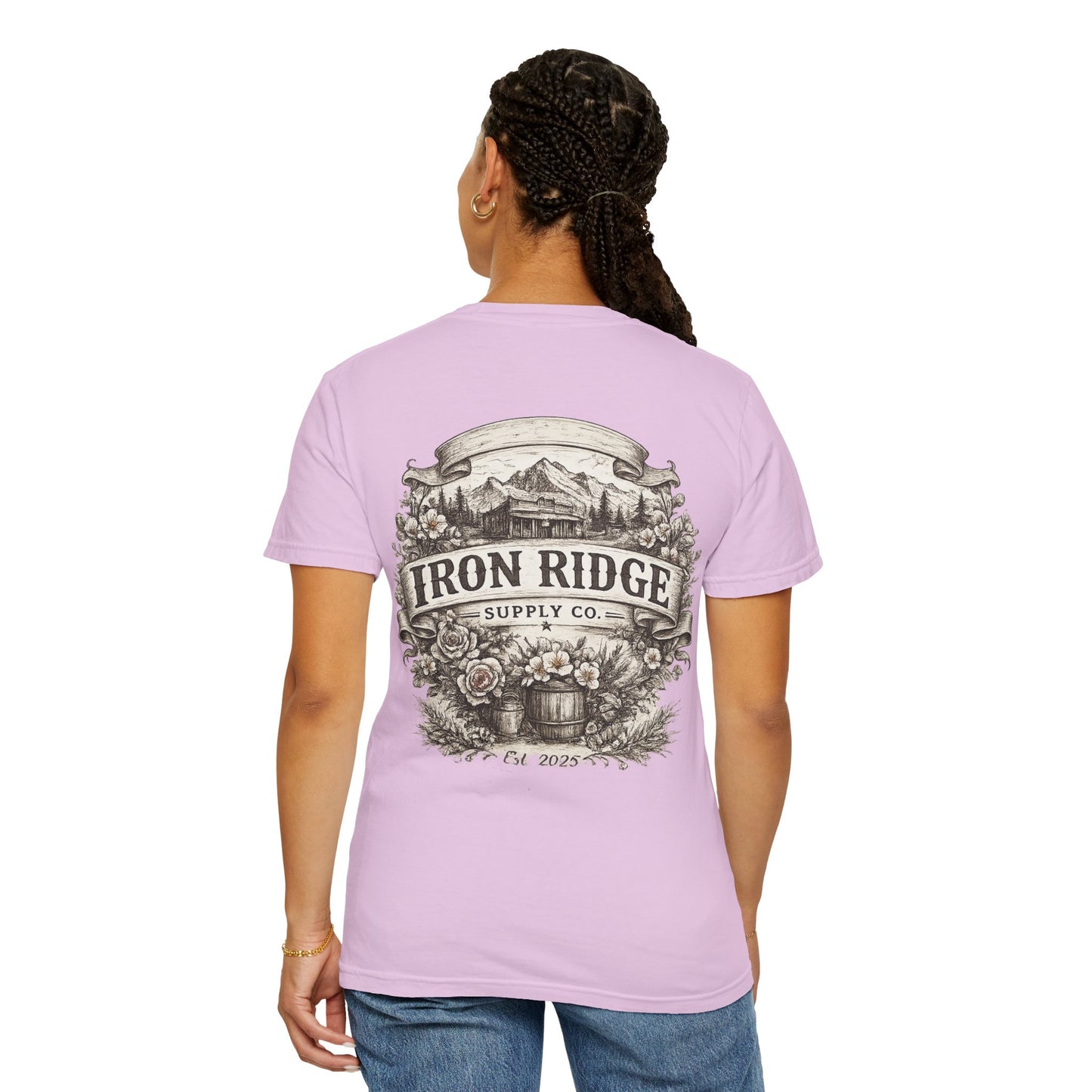 Iron Ridge Supply Co. Floral Barrel Woman's Tee