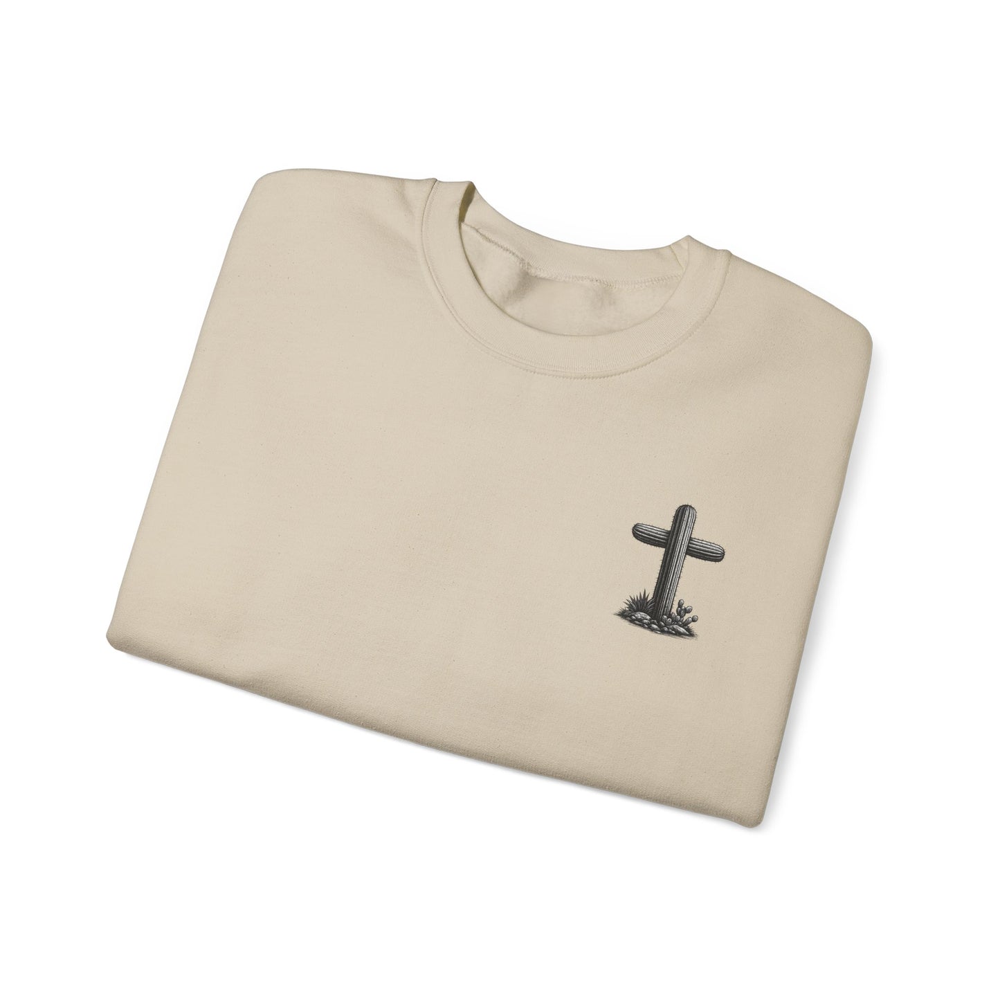 Desert Faith Sweatshirt — "For God So Loved the World" John 3:16 Crewneck