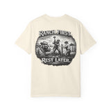 Ranch First T-Shirt — 'Ranch First. Rest Later.' Vintage Farmwork Tee