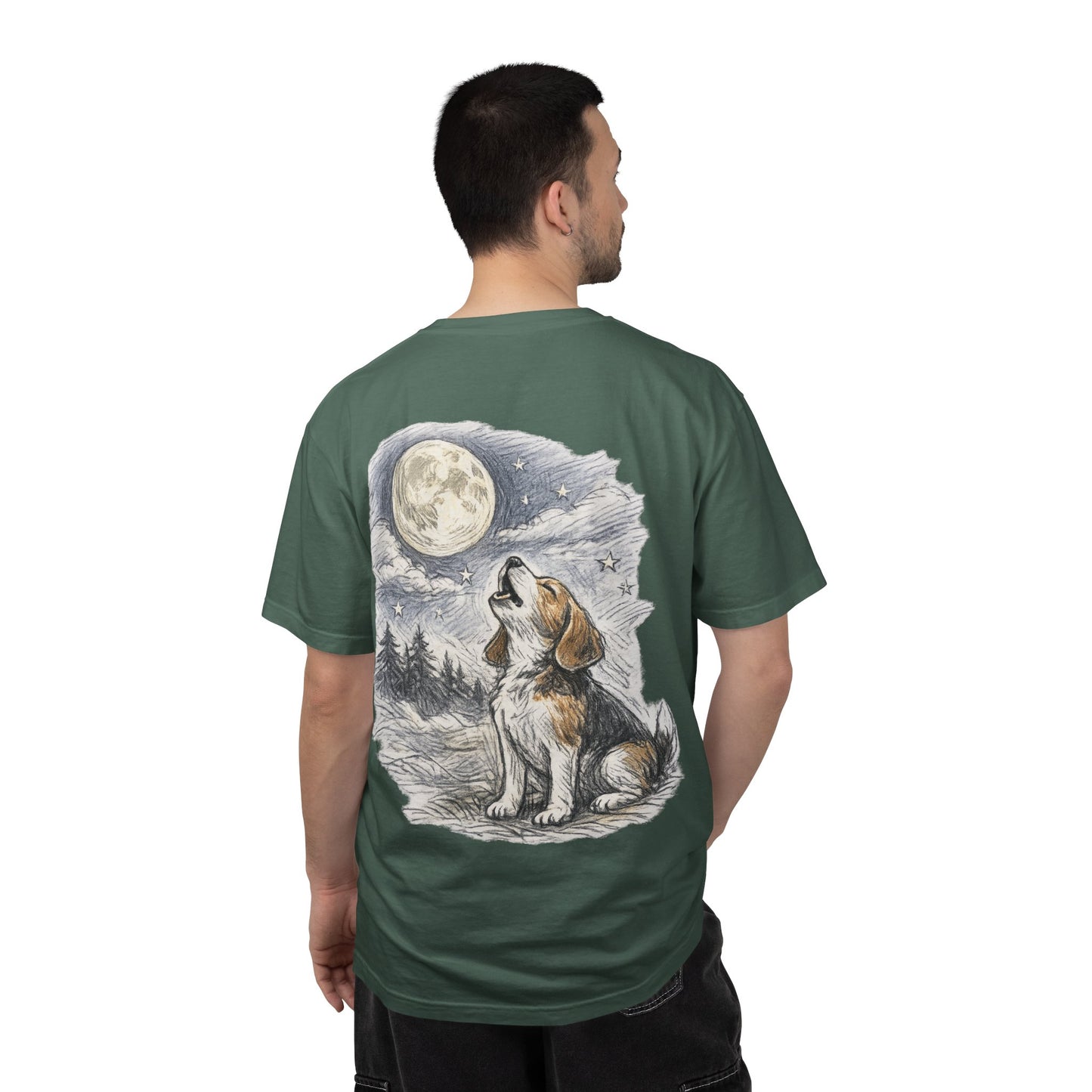 Howling Beagle Moon T-Shirt