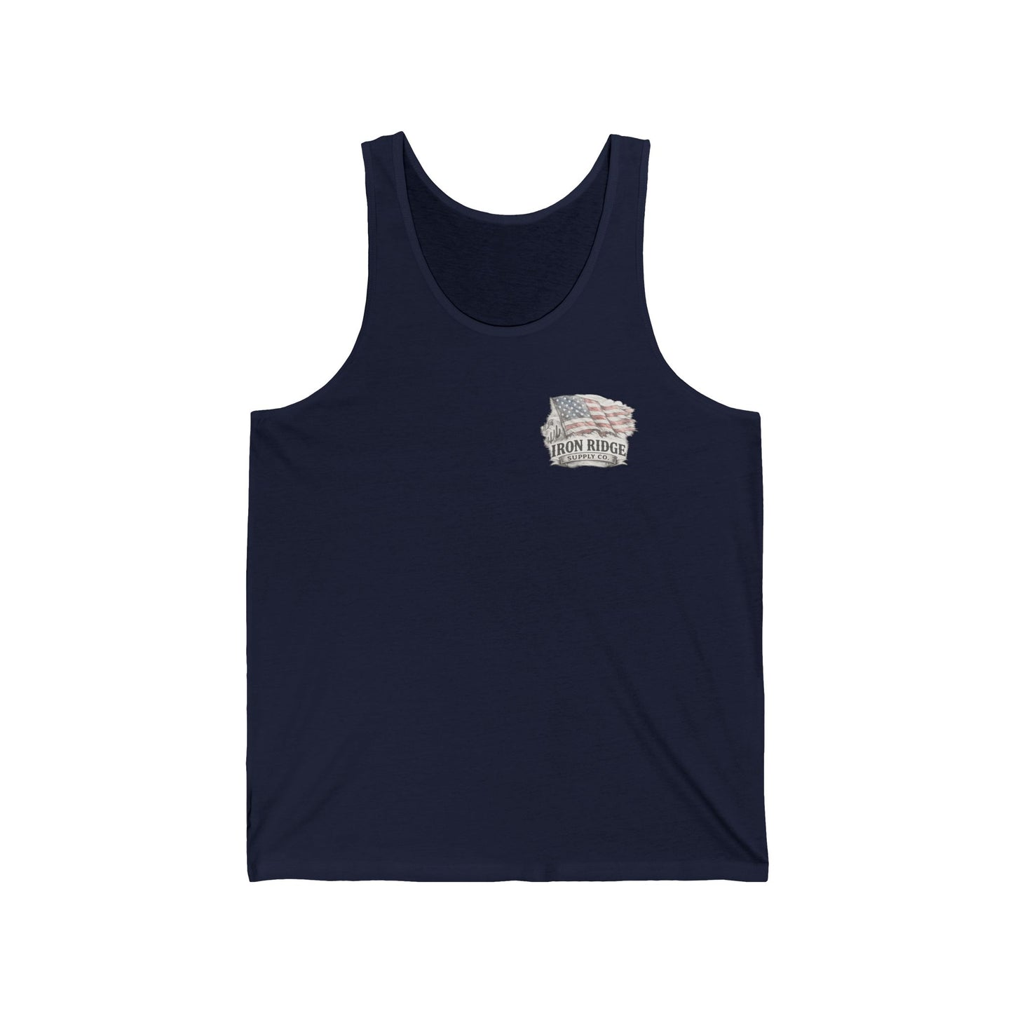 American Cowboy Tank Top — Vintage Flag & Hat Patriotic Western Tank