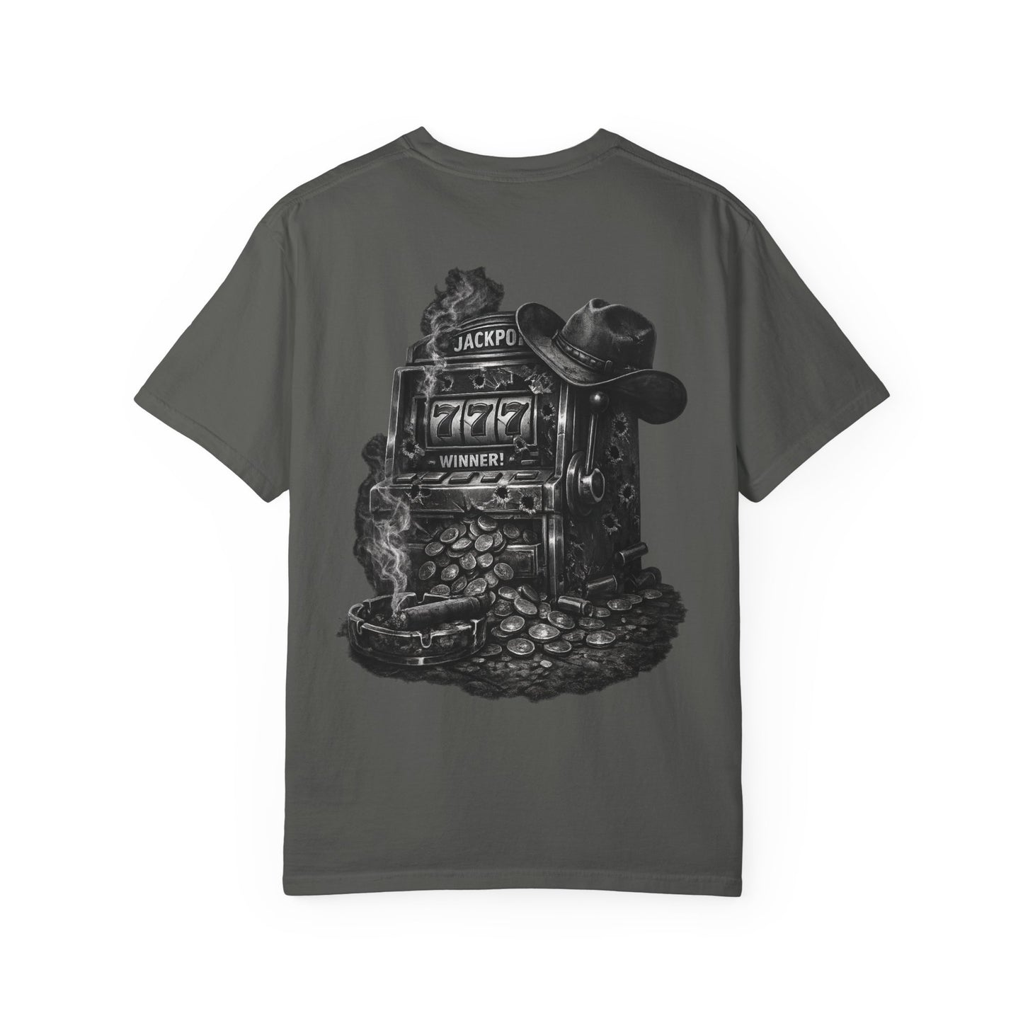 Slot Machine Cowboy T-Shirt — Vintage Jackpot Graphic Tee