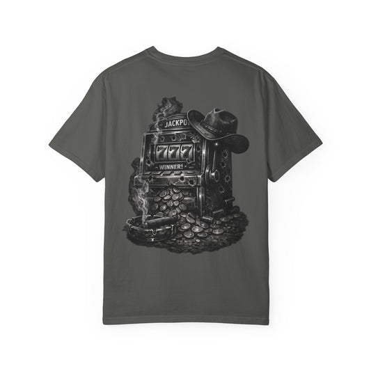Slot Machine Cowboy T-Shirt — Vintage Jackpot Graphic Tee