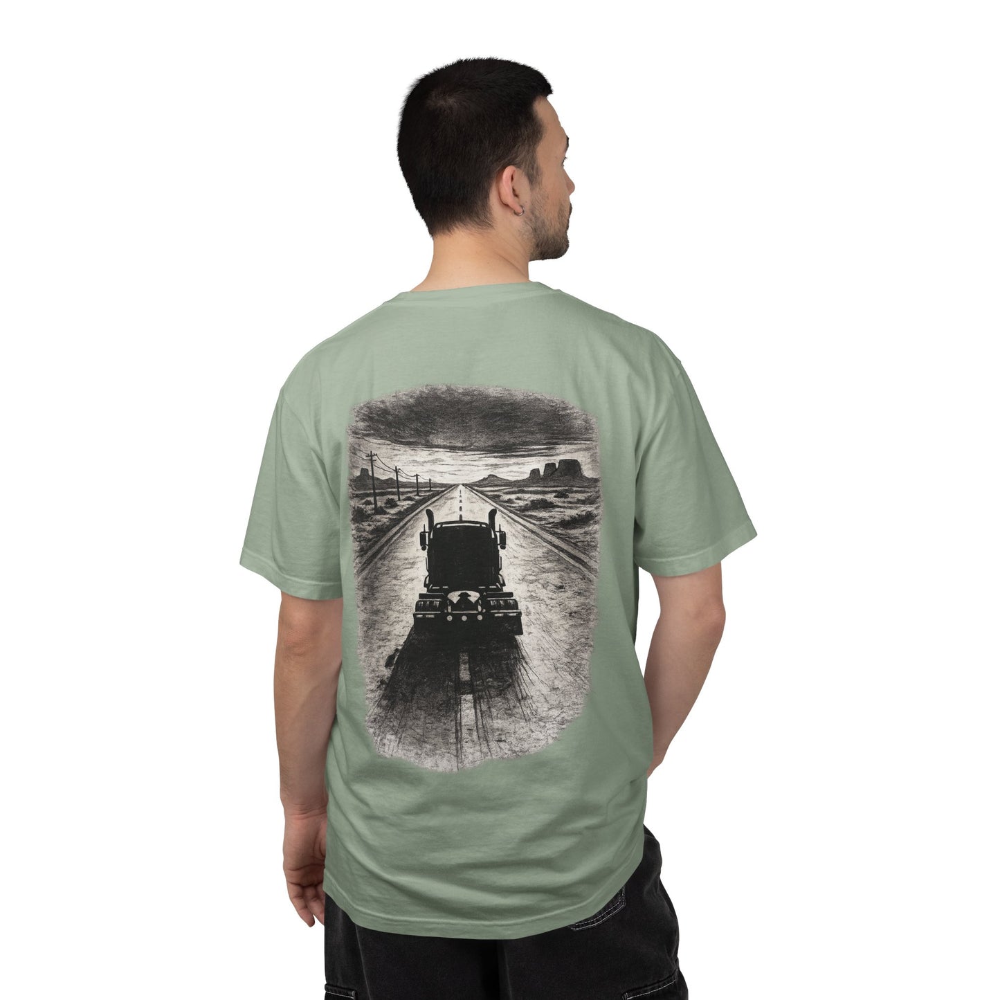 Route 66 Heavy Hauler T-Shirt — Iron Ridge Semi-Truck Print