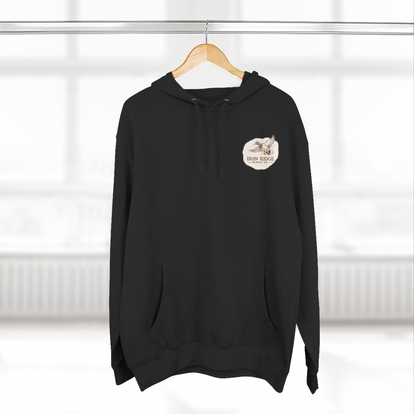 Hoodie - Vintage Waterfowl Duck Hunting Scenic Print Fleece Hoodie